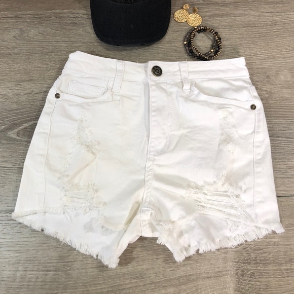 Machine Jean Shorts Distressed - Picture 2 of 2